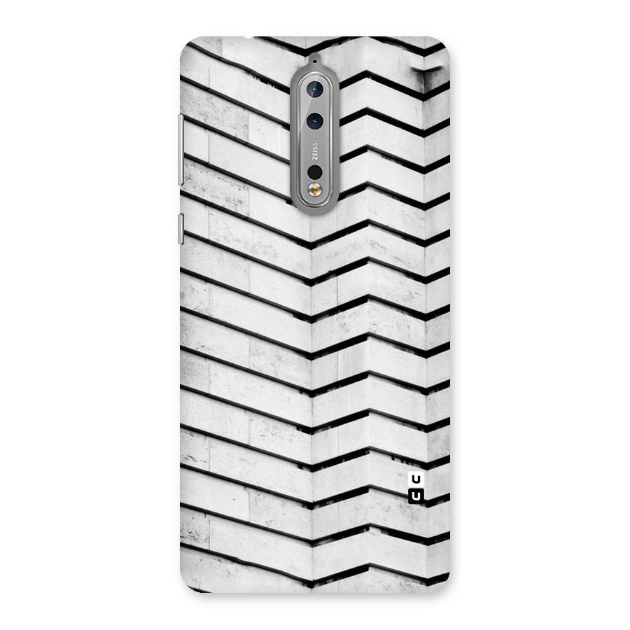 Wall Zig Zag Back Case for Nokia 8