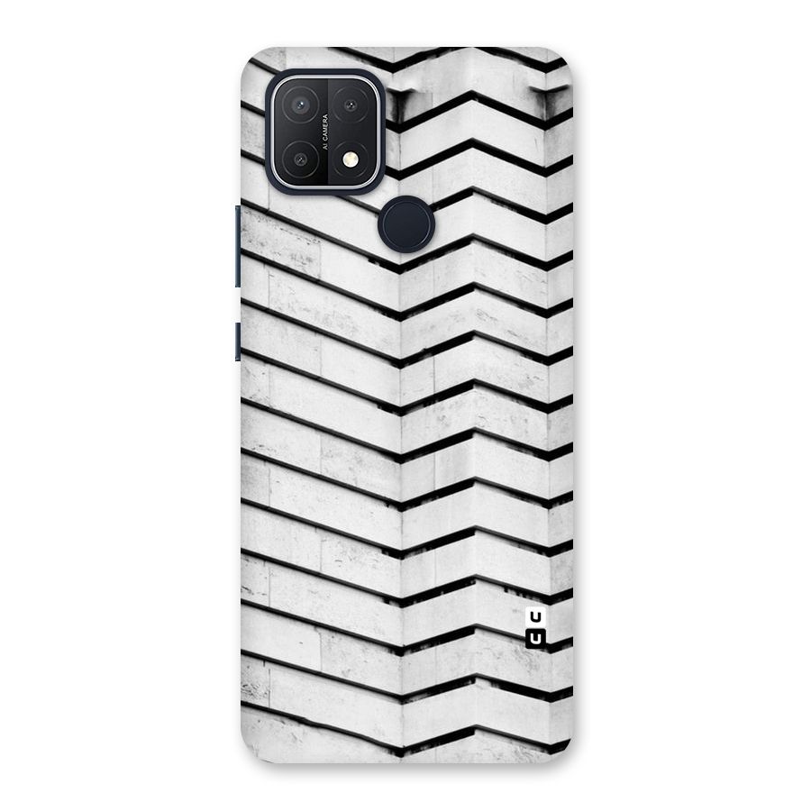 Wall Zig Zag Back Case for Oppo A15s