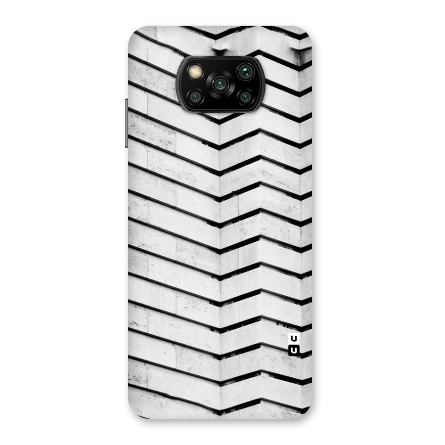 Wall Zig Zag Back Case for Poco X3