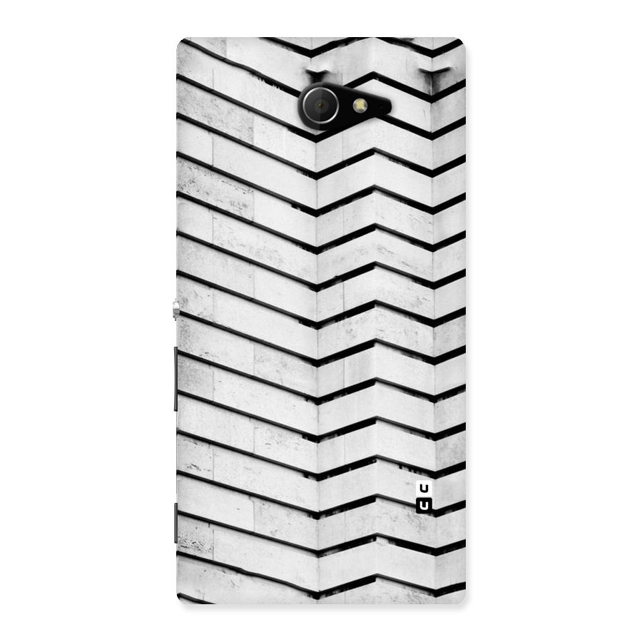 Wall Zig Zag Back Case for Sony Xperia M2