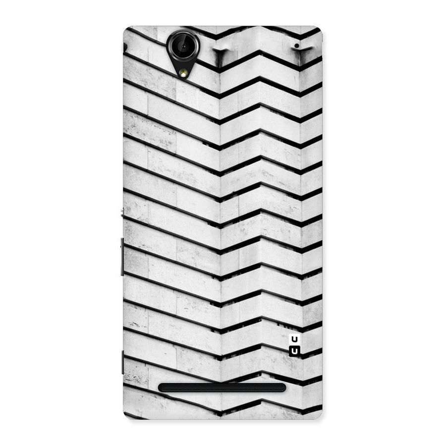 Wall Zig Zag Back Case for Sony Xperia T2