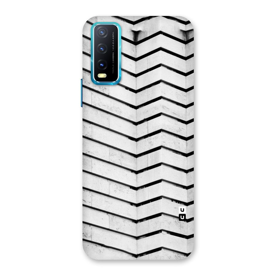 Wall Zig Zag Back Case for Vivo Y20A