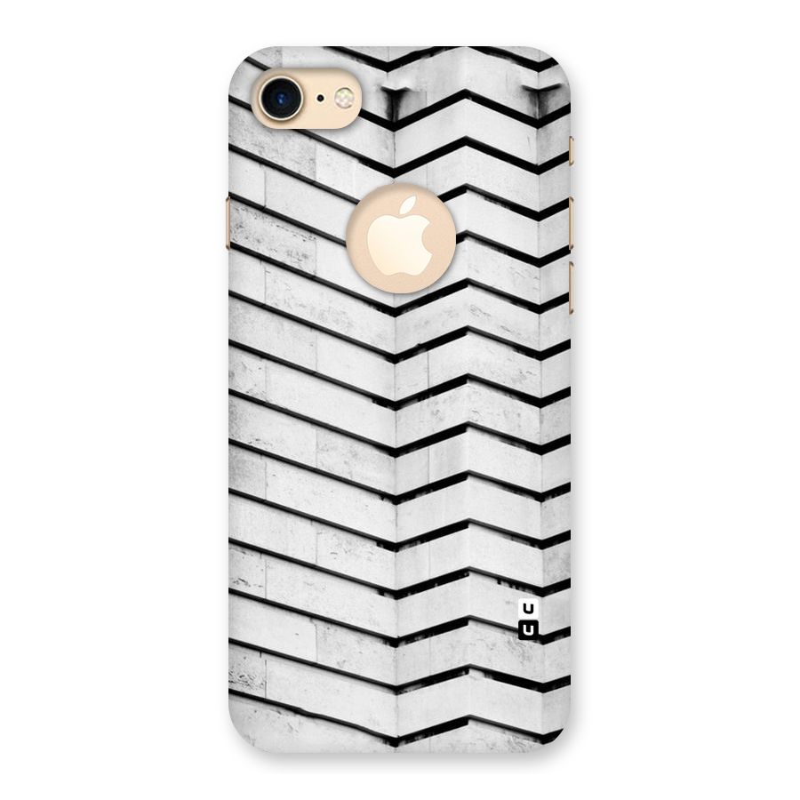 Wall Zig Zag Back Case for iPhone 7 Logo Cut