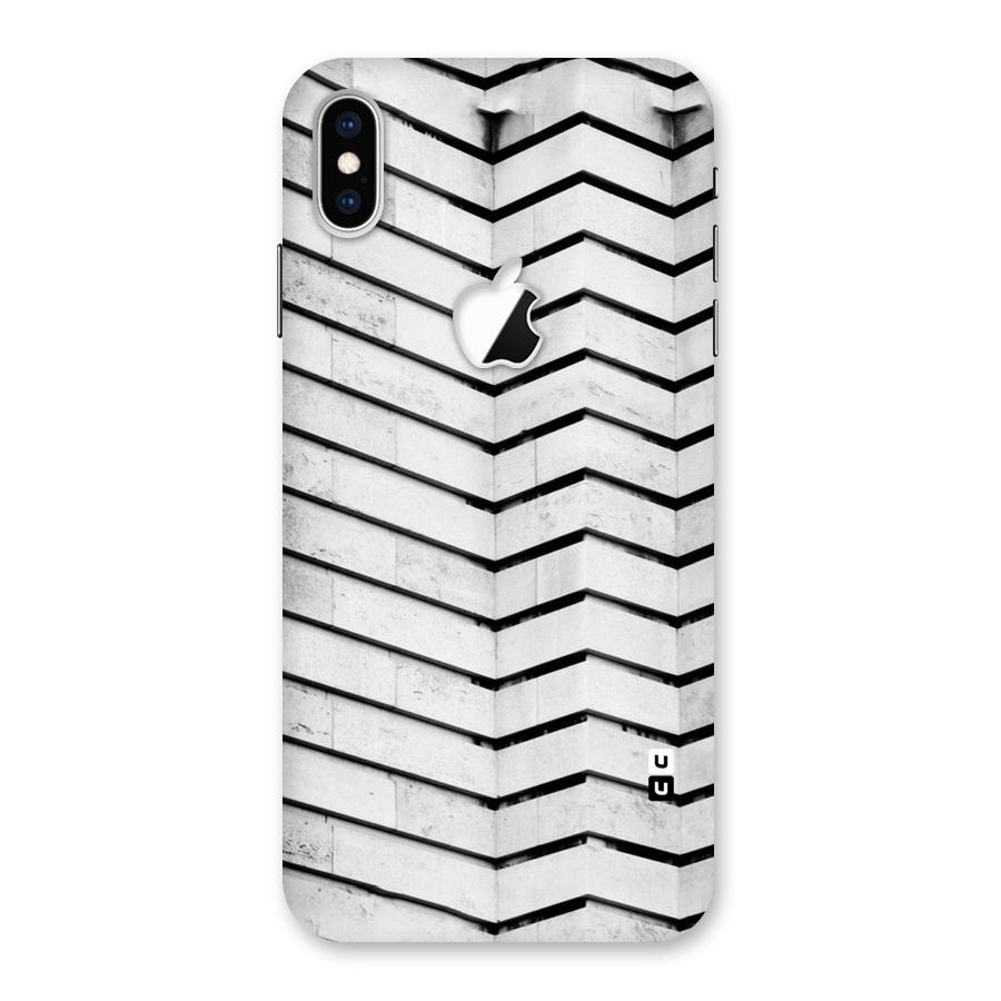 Wall Zig Zag Back Case for iPhone XS Max Apple Cut