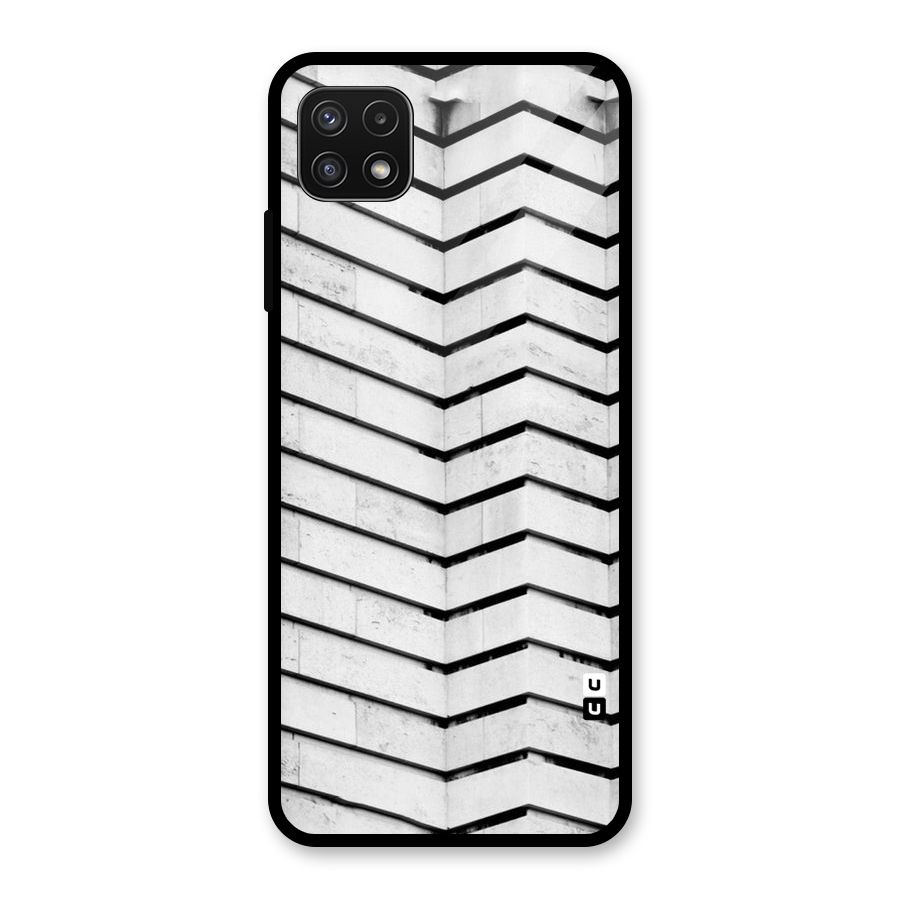 Wall Zig Zag Glass Back Case for Galaxy A22 5G