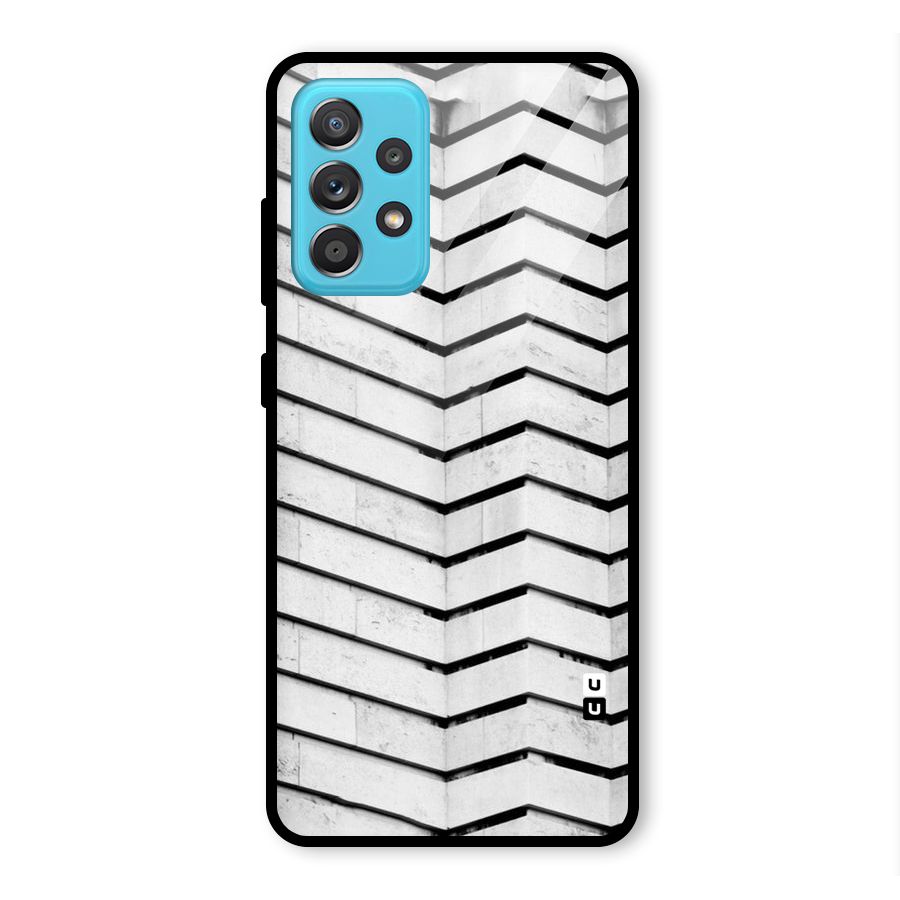 Wall Zig Zag Glass Back Case for Galaxy A52