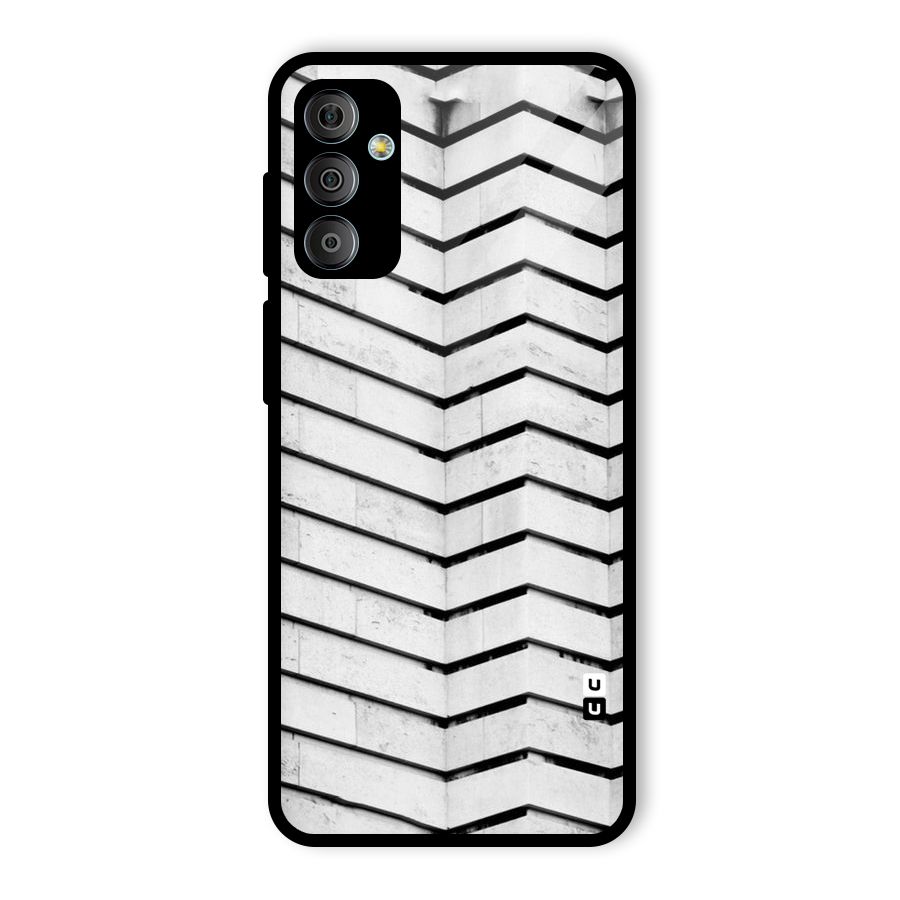 Wall Zig Zag Glass Back Case for Galaxy F23