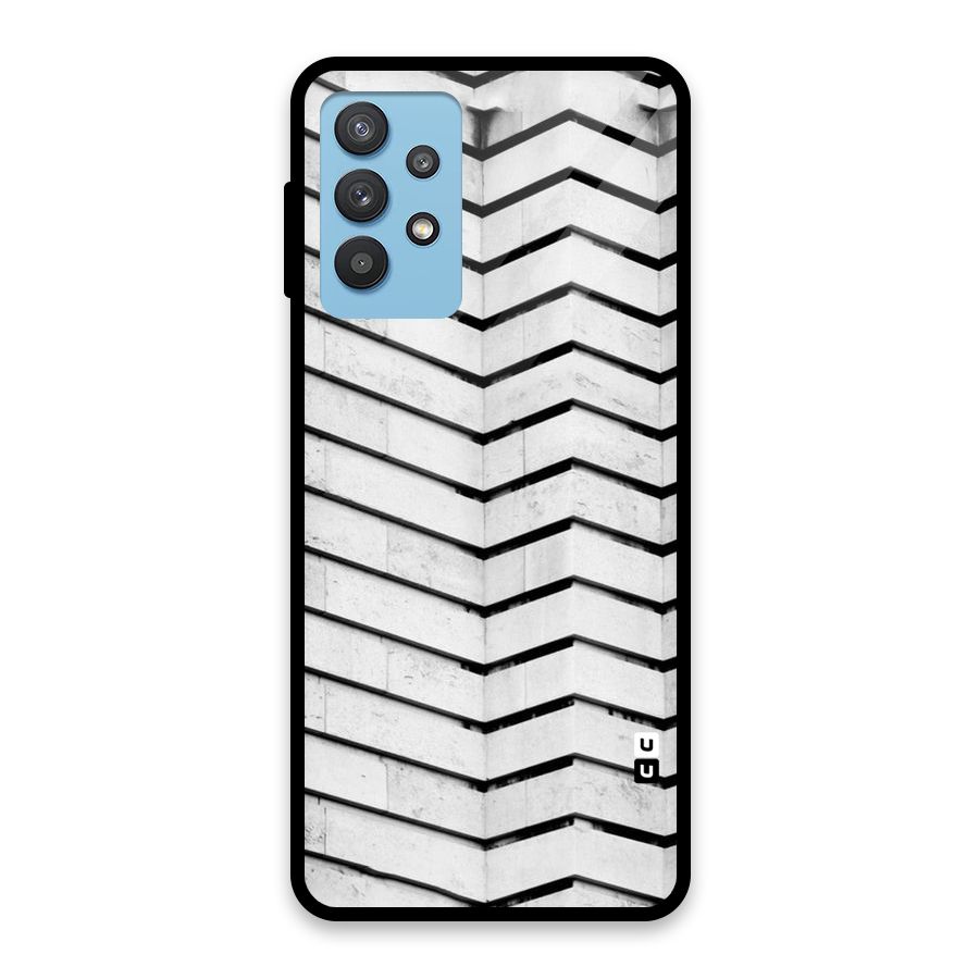 Wall Zig Zag Glass Back Case for Galaxy M32 5G