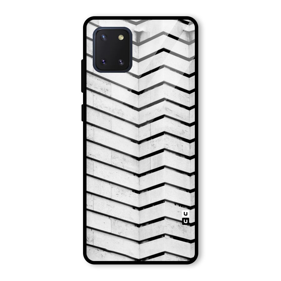 Wall Zig Zag Glass Back Case for Galaxy Note 10 Lite