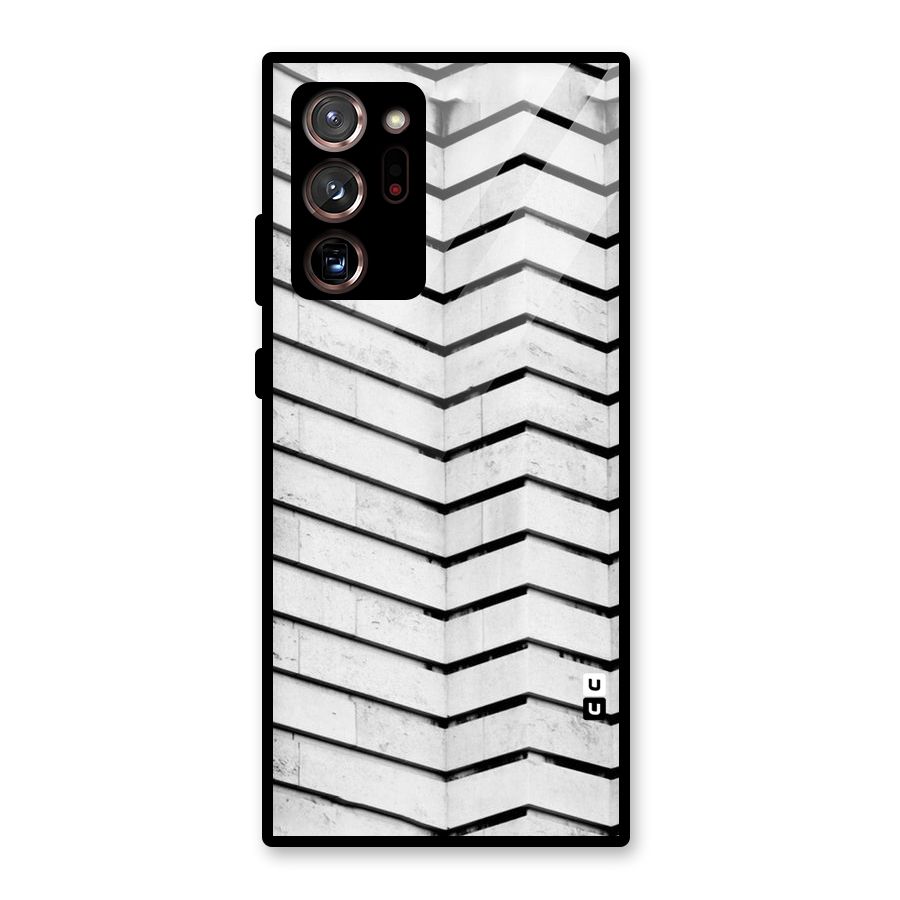 Wall Zig Zag Glass Back Case for Galaxy Note 20 Ultra