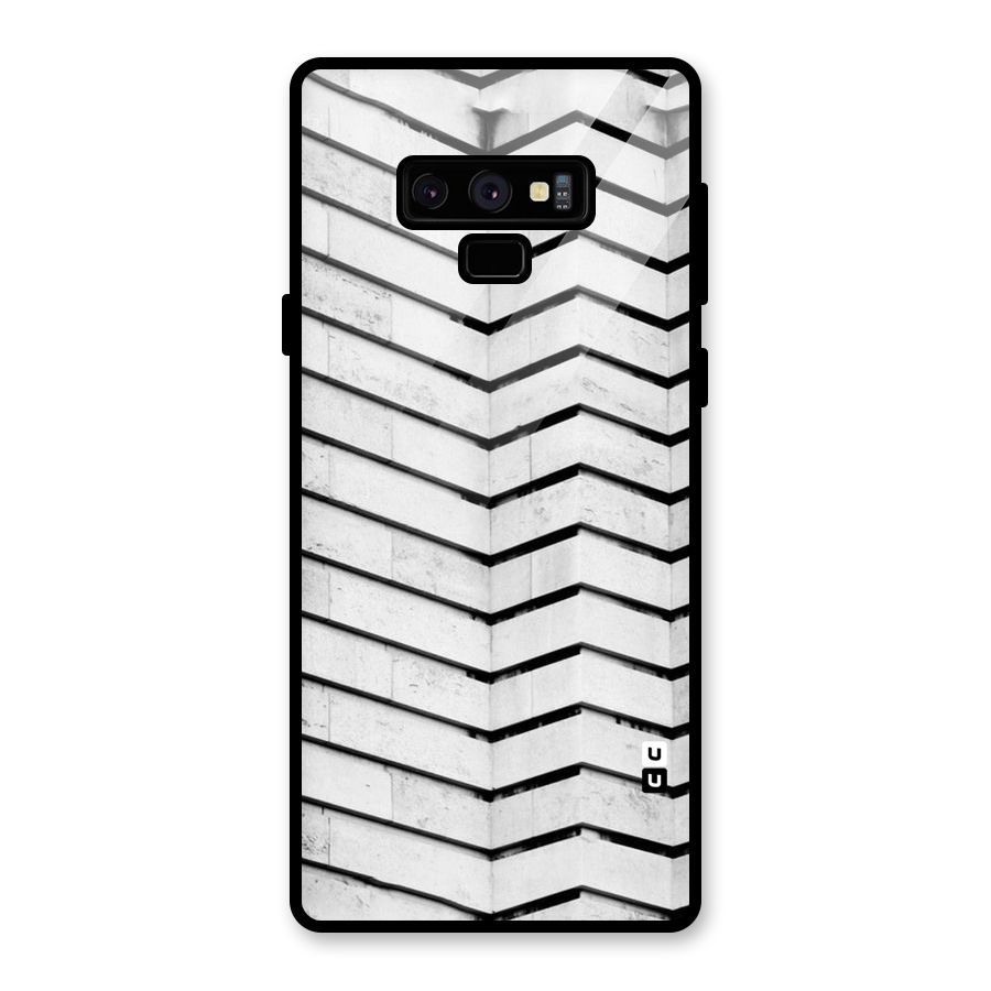 Wall Zig Zag Glass Back Case for Galaxy Note 9