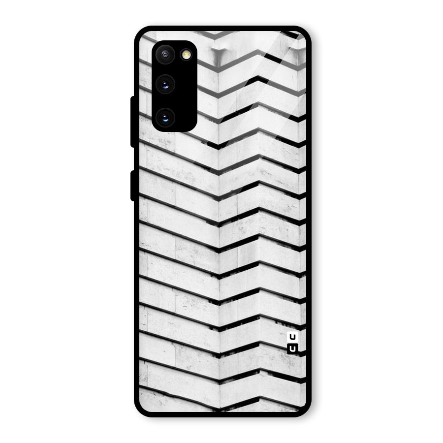 Wall Zig Zag Glass Back Case for Galaxy S20 FE 5G