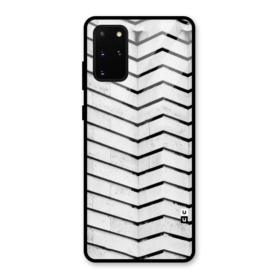 Wall Zig Zag Glass Back Case for Galaxy S20 Plus