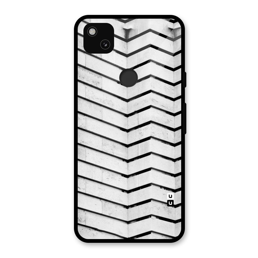 Wall Zig Zag Glass Back Case for Google Pixel 4a