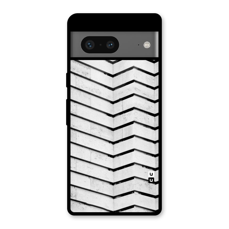 Wall Zig Zag Glass Back Case for Google Pixel 7