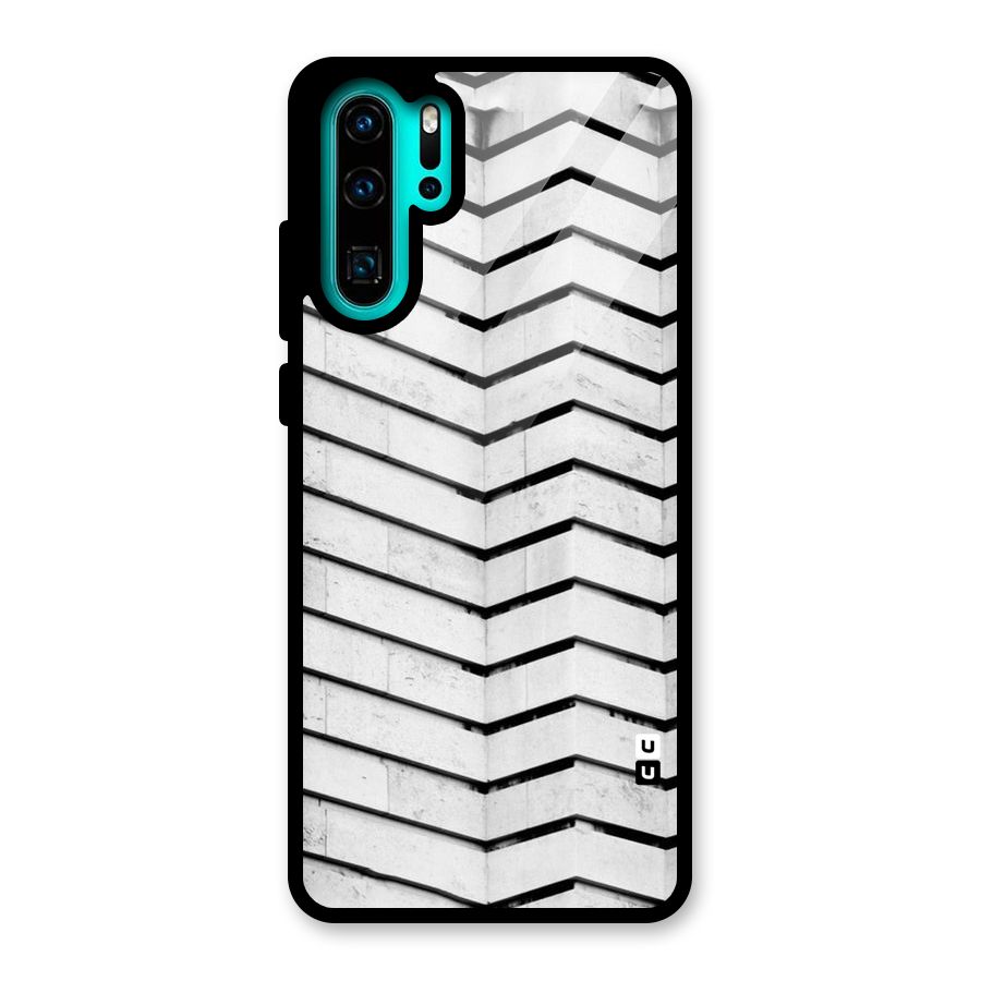 Wall Zig Zag Glass Back Case for Huawei P30 Pro