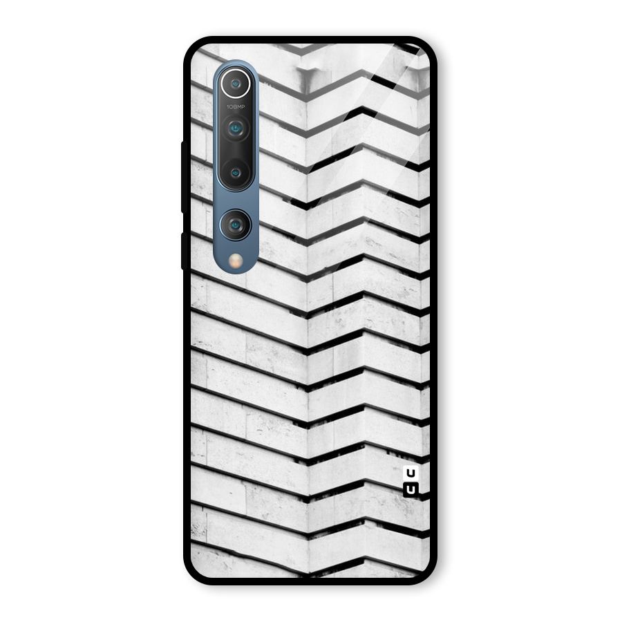 Wall Zig Zag Glass Back Case for Mi 10