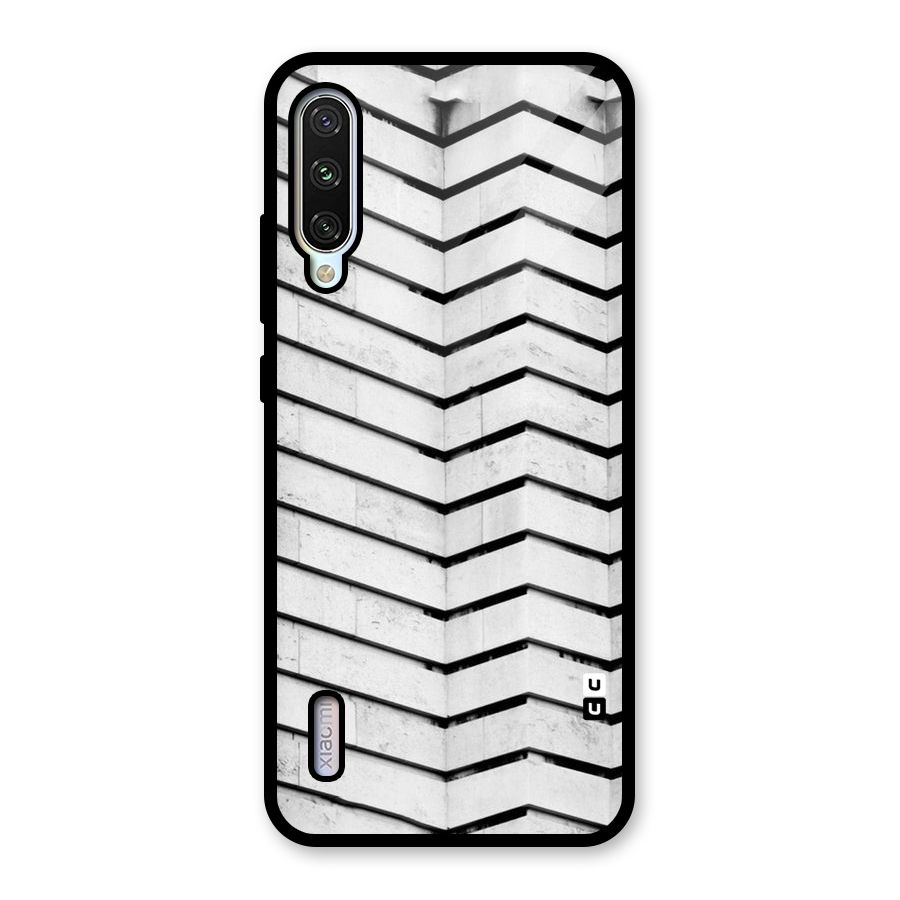 Wall Zig Zag Glass Back Case for Mi A3