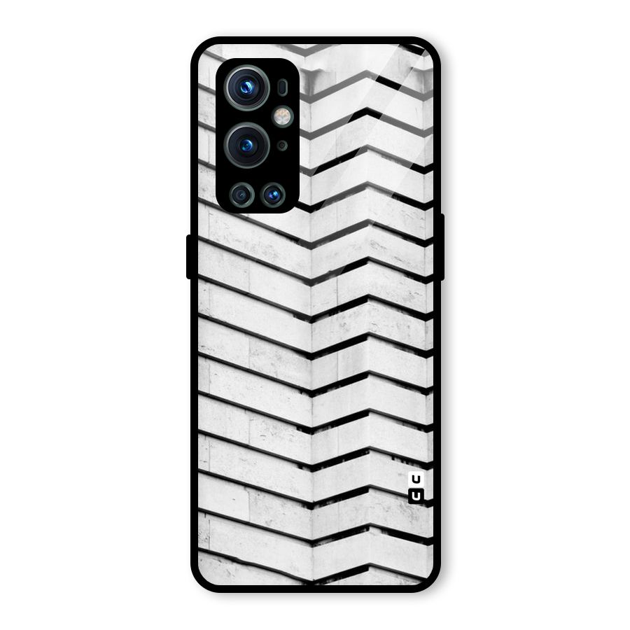 Wall Zig Zag Glass Back Case for OnePlus 9 Pro
