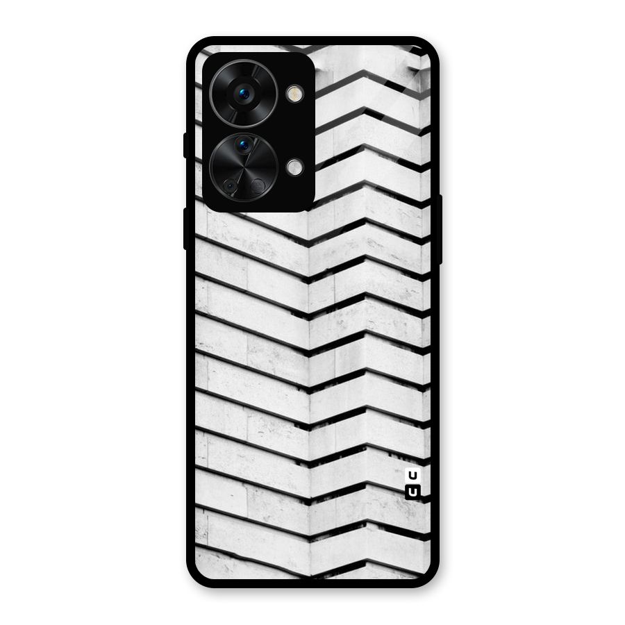 Wall Zig Zag Glass Back Case for OnePlus Nord 2T