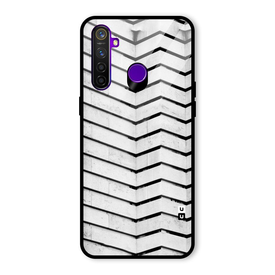 Wall Zig Zag Glass Back Case for Realme 5 Pro