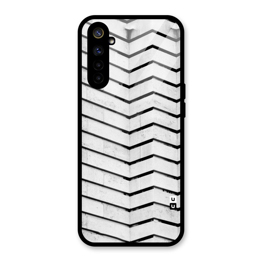 Wall Zig Zag Glass Back Case for Realme 6