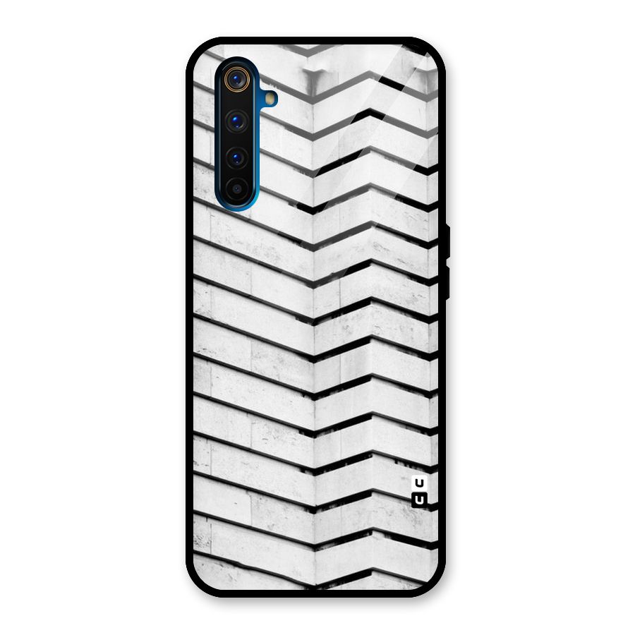 Wall Zig Zag Glass Back Case for Realme 6 Pro