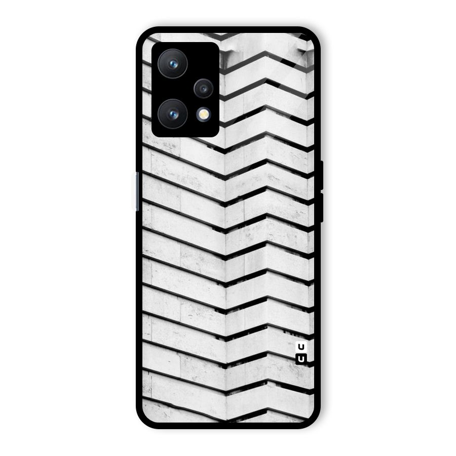 Wall Zig Zag Glass Back Case for Realme 9 Pro 5G