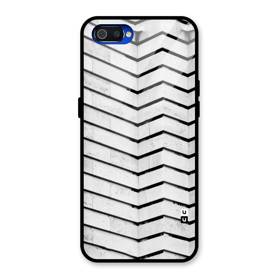 Wall Zig Zag Glass Back Case for Realme C2