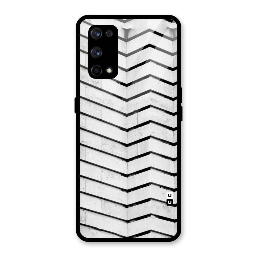 Wall Zig Zag Glass Back Case for Realme X7 Pro