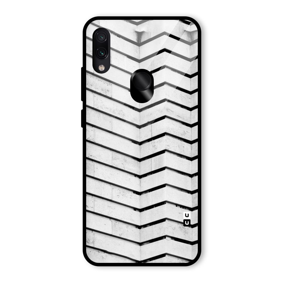 Wall Zig Zag Glass Back Case for Redmi Note 7S