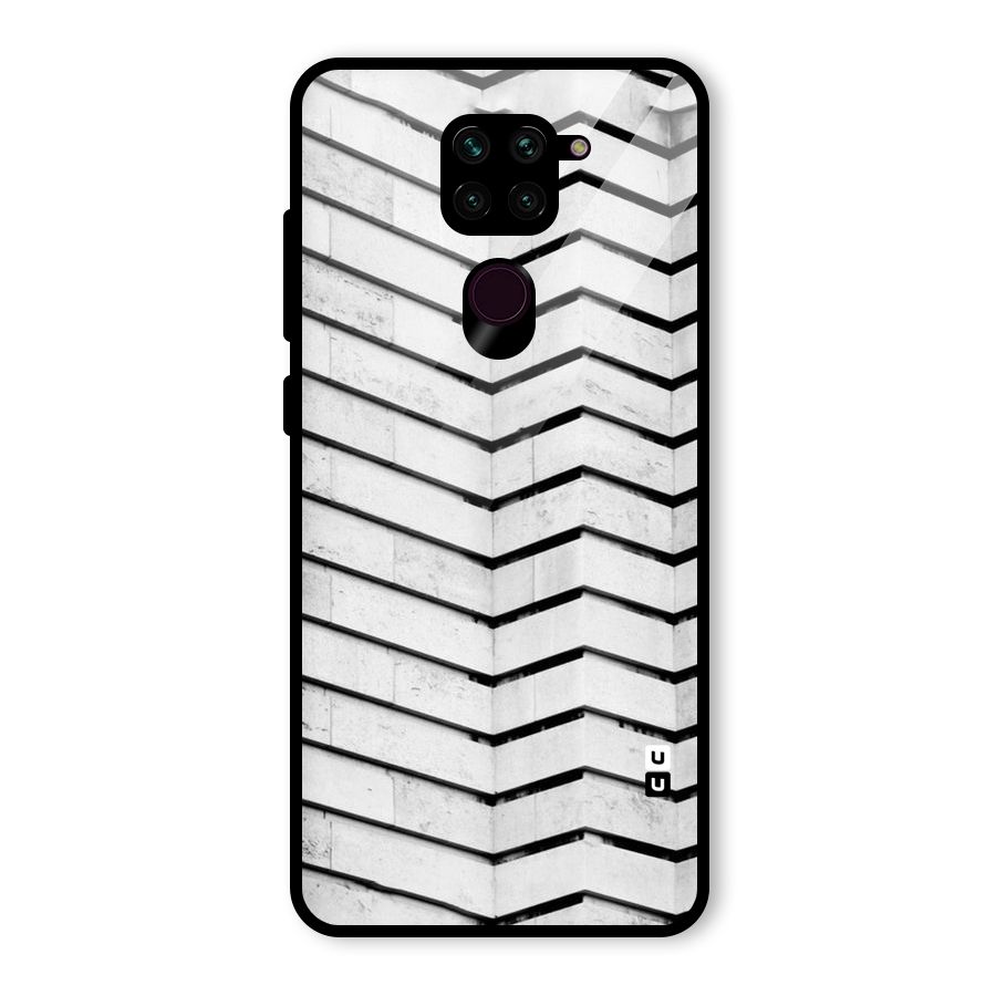 Wall Zig Zag Glass Back Case for Redmi Note 9