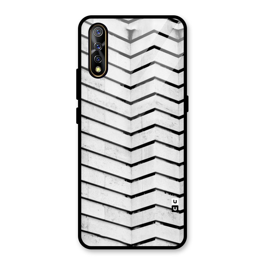 Wall Zig Zag Glass Back Case for Vivo S1