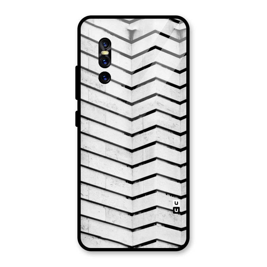 Wall Zig Zag Glass Back Case for Vivo V15 Pro