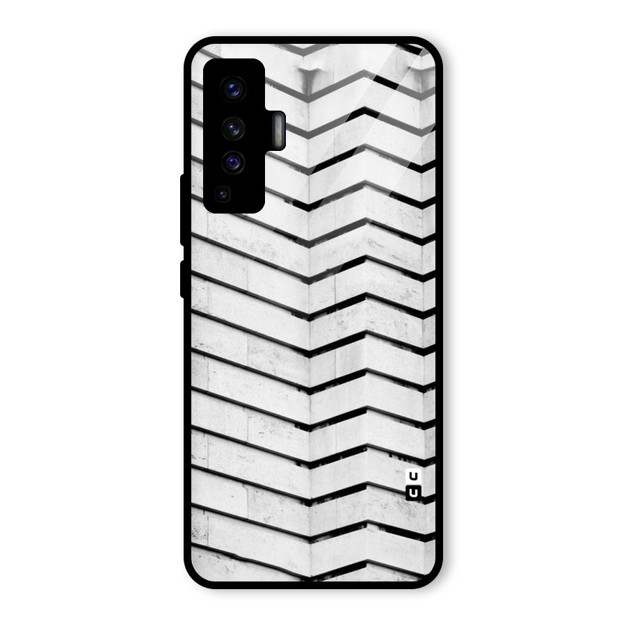 Wall Zig Zag Glass Back Case for Vivo X50