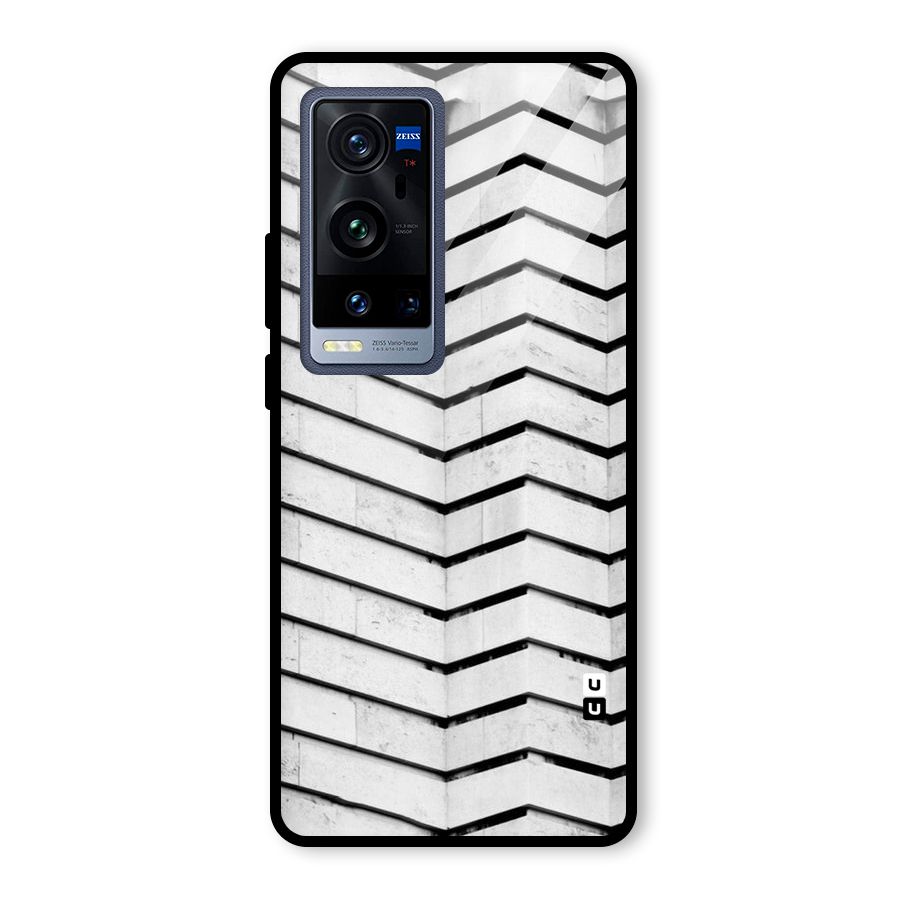 Wall Zig Zag Glass Back Case for Vivo X60 Pro Plus
