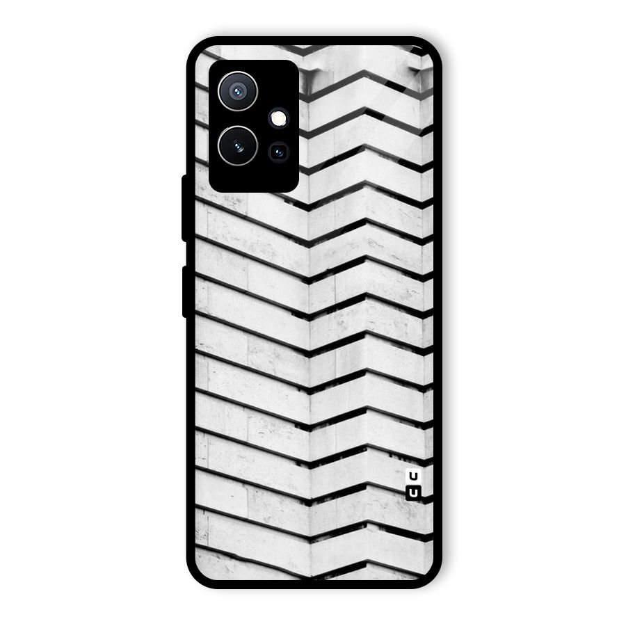 Wall Zig Zag Glass Back Case for Vivo Y75 5G