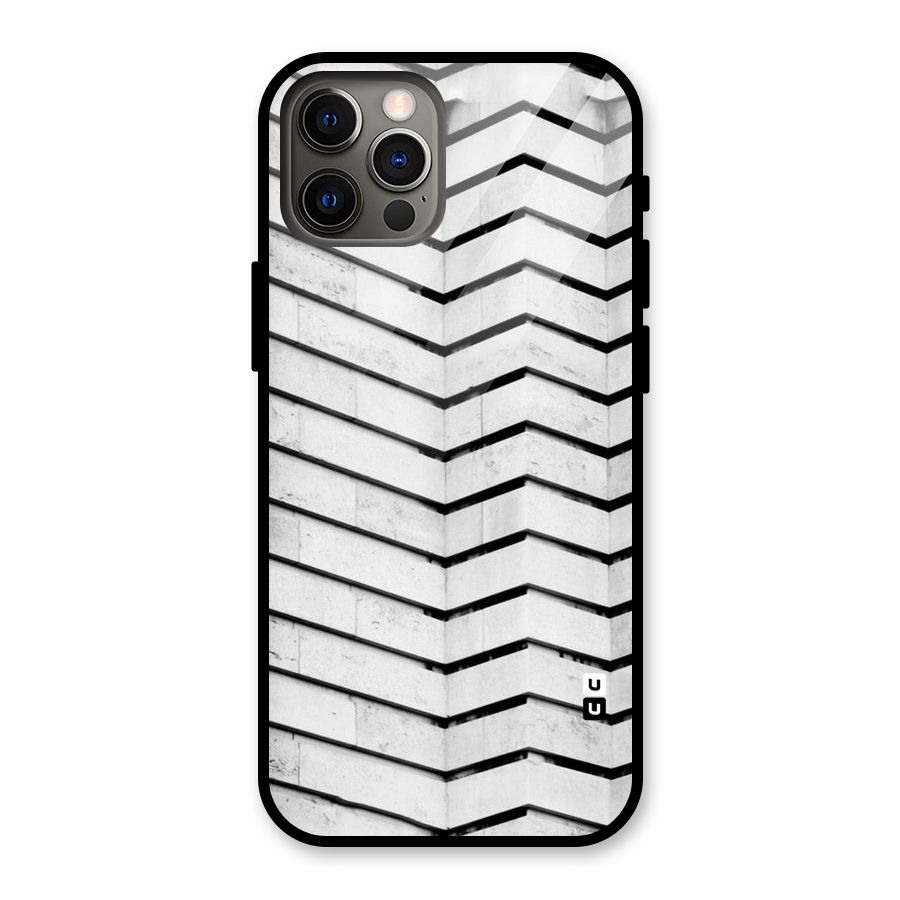 Wall Zig Zag Glass Back Case for iPhone 12 Pro