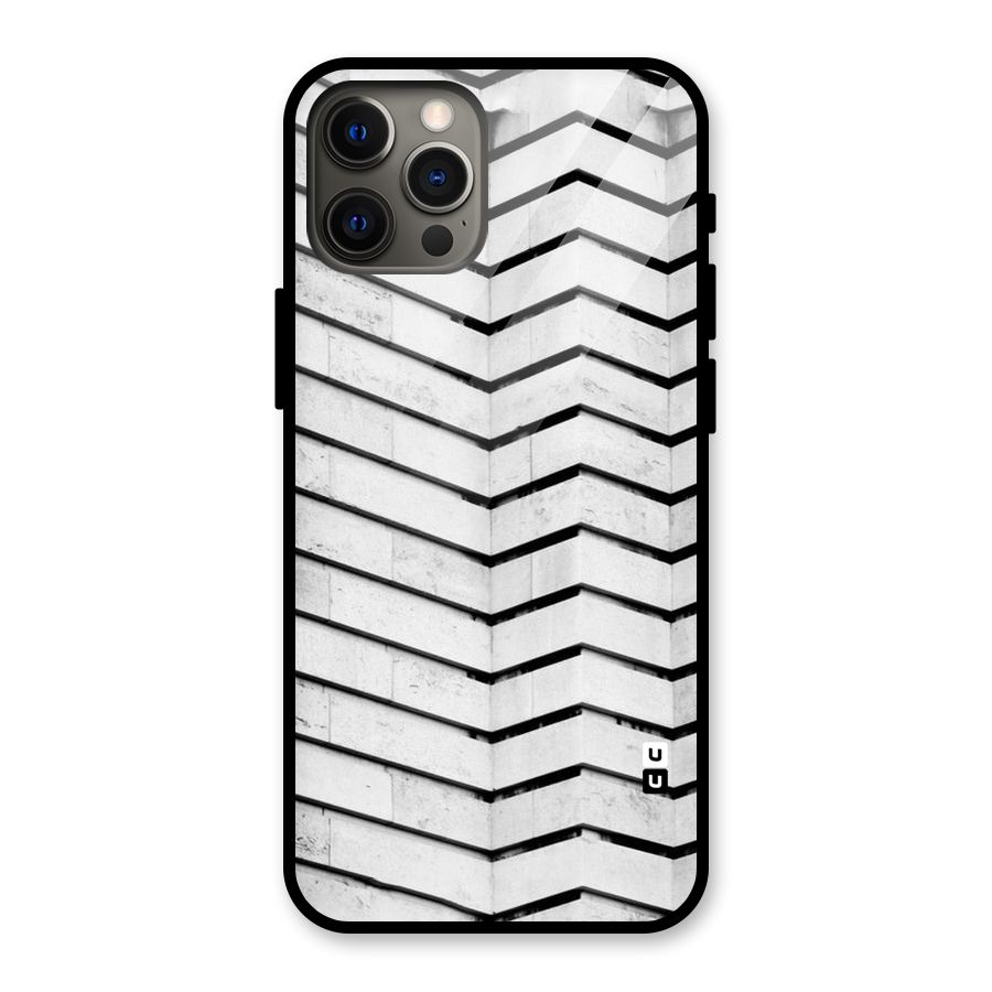 Wall Zig Zag Glass Back Case for iPhone 12 Pro Max