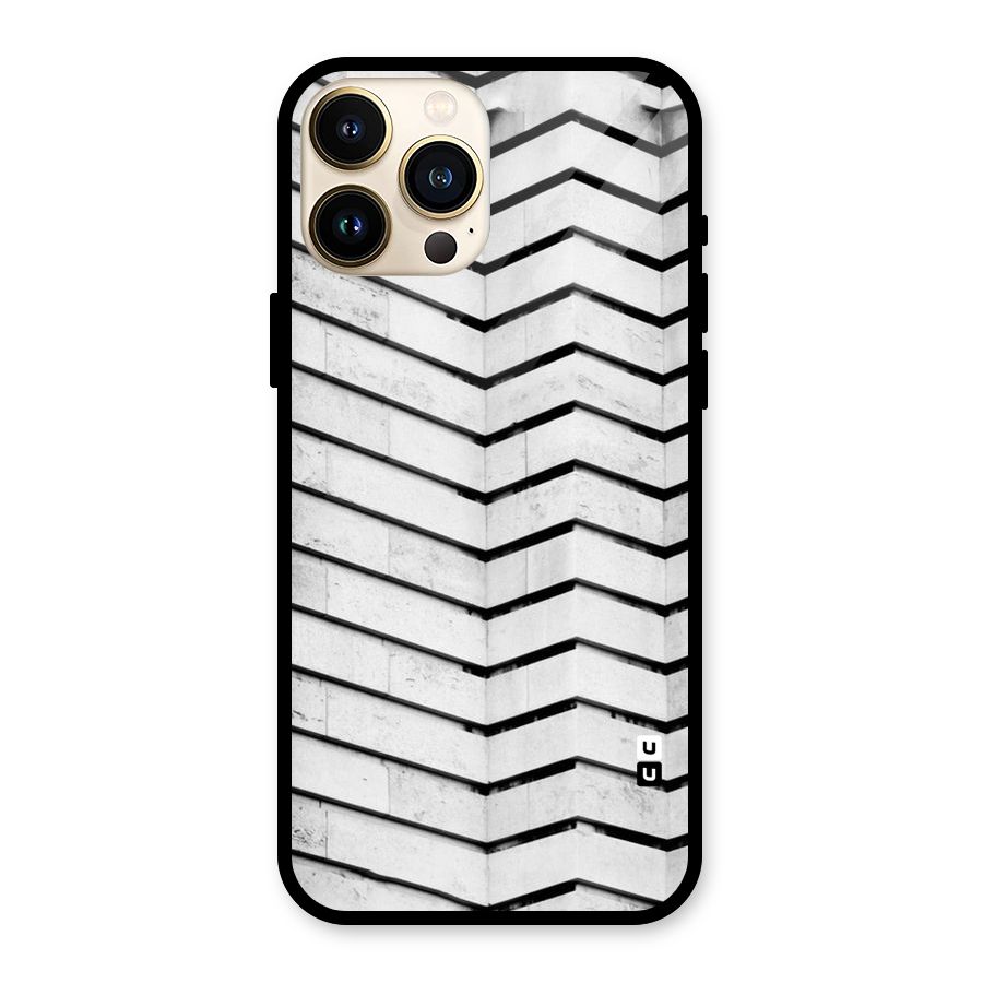Wall Zig Zag Glass Back Case for iPhone 13 Pro Max