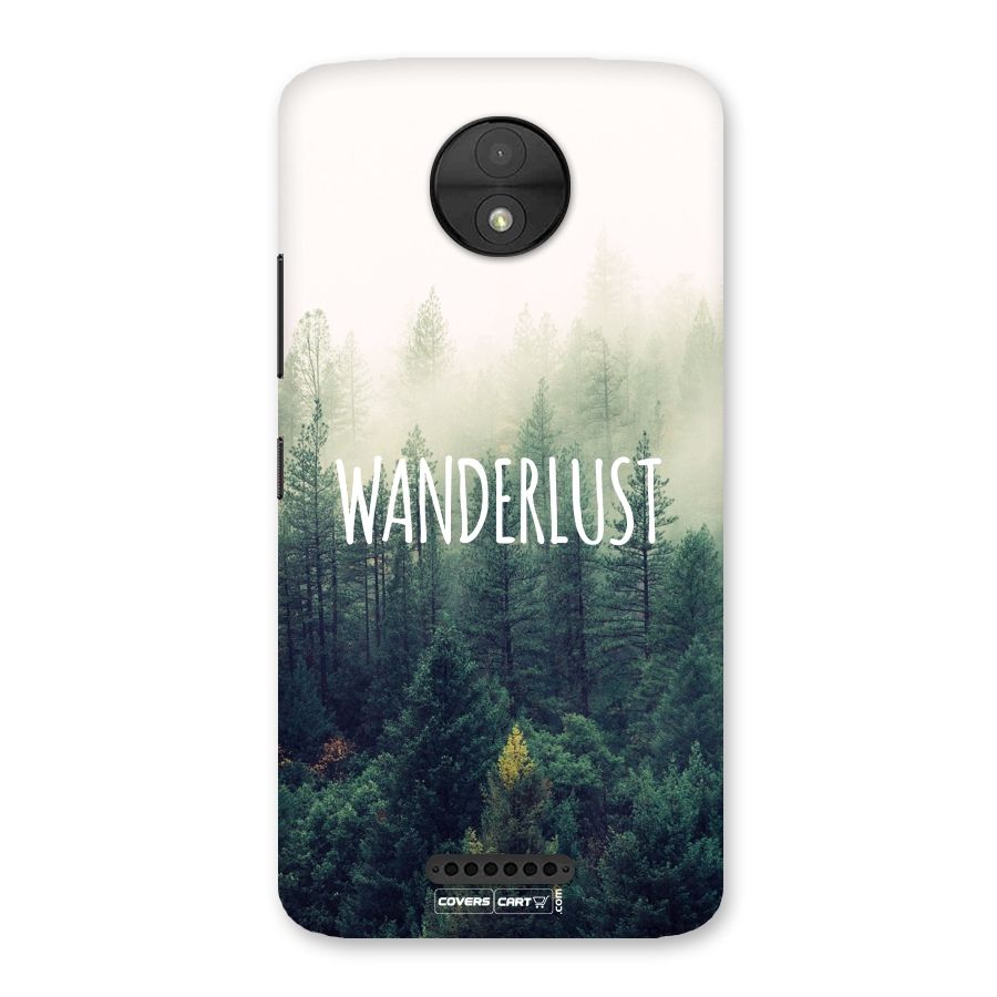 Wanderlust Back Case for Moto C
