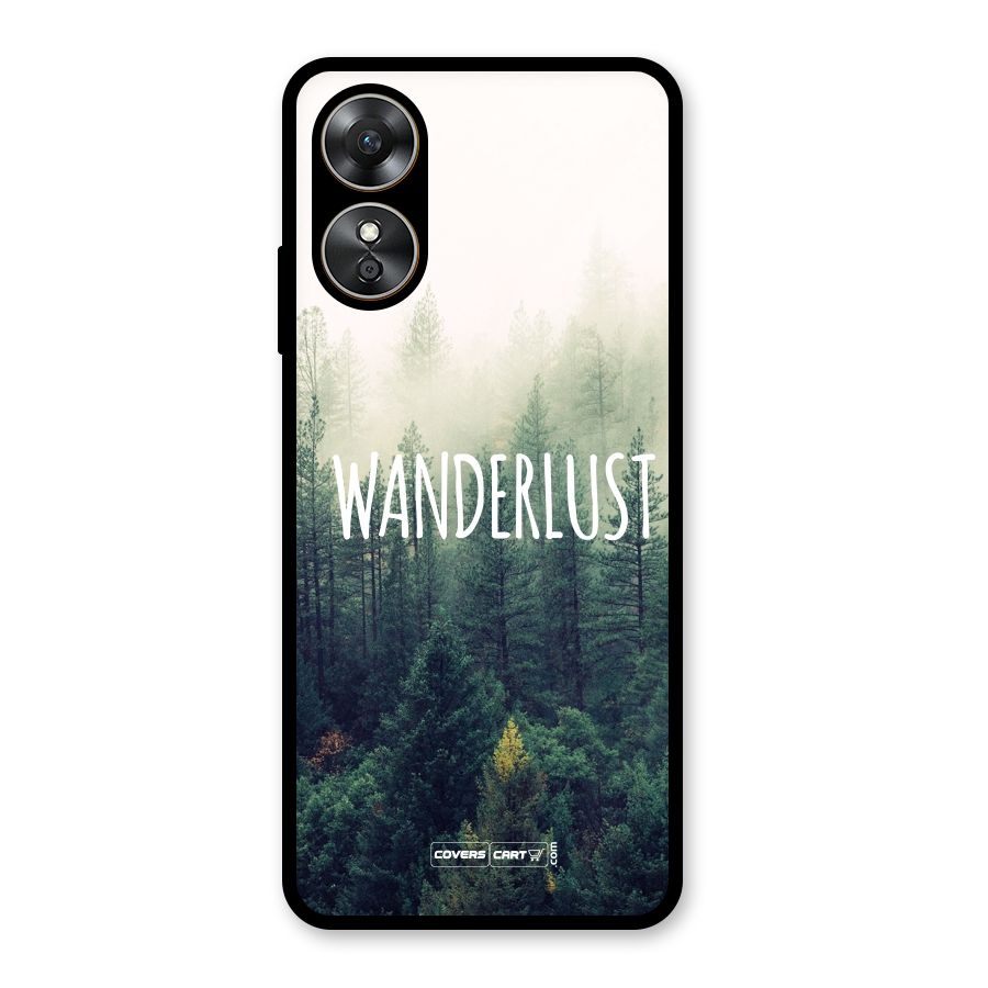 Wanderlust Glass Back Case for Oppo A17