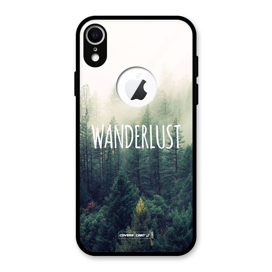 Wanderlust Glass Back Case for iPhone XR Logo Cut