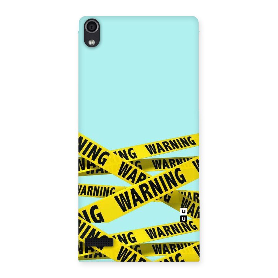 Warning Design Back Case for Ascend P6