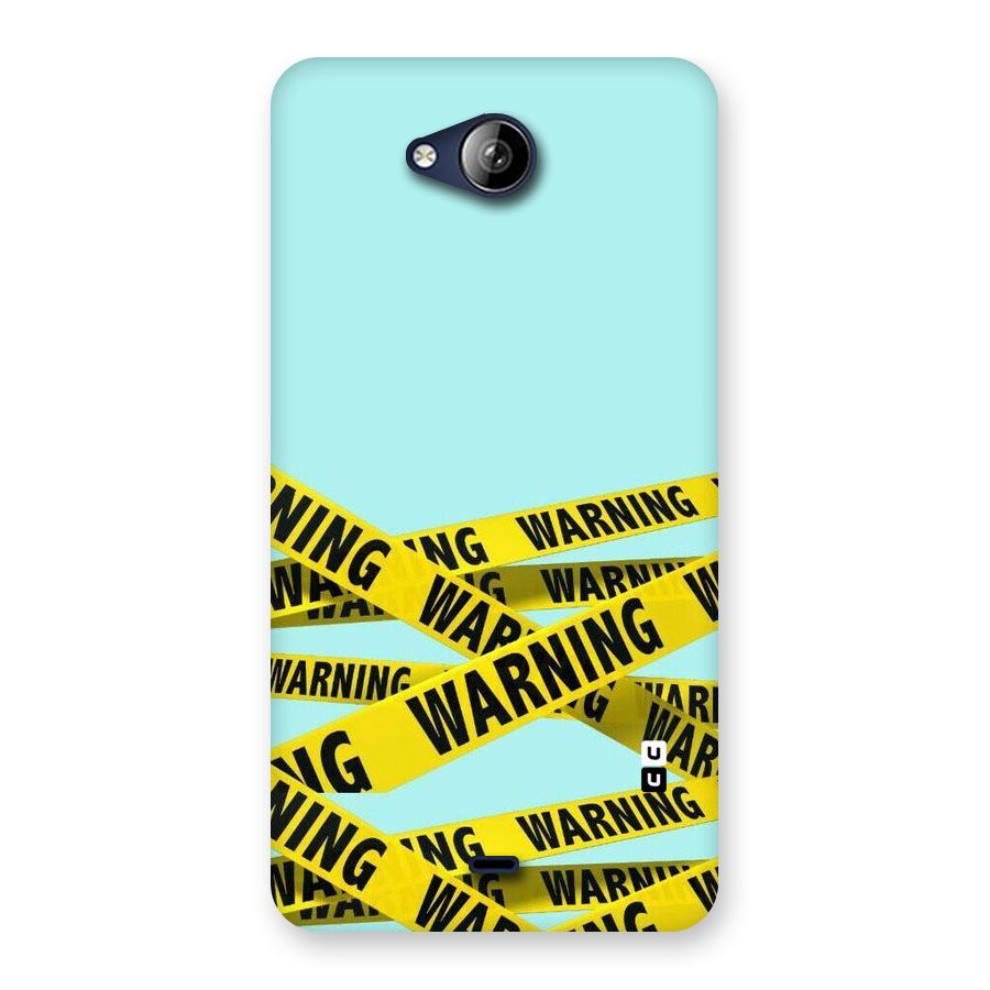 Warning Design Back Case for Canvas Play Q355