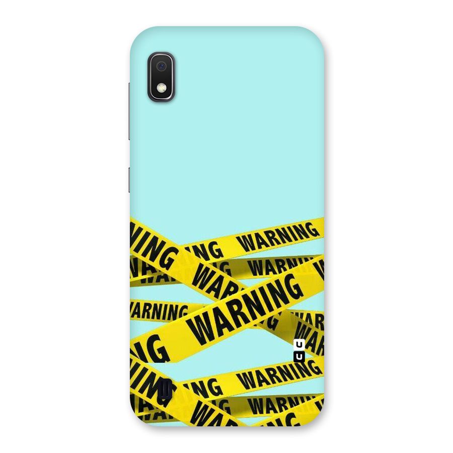 Warning Design Back Case for Galaxy A10