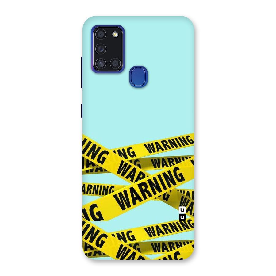 Warning Design Back Case for Galaxy A21s