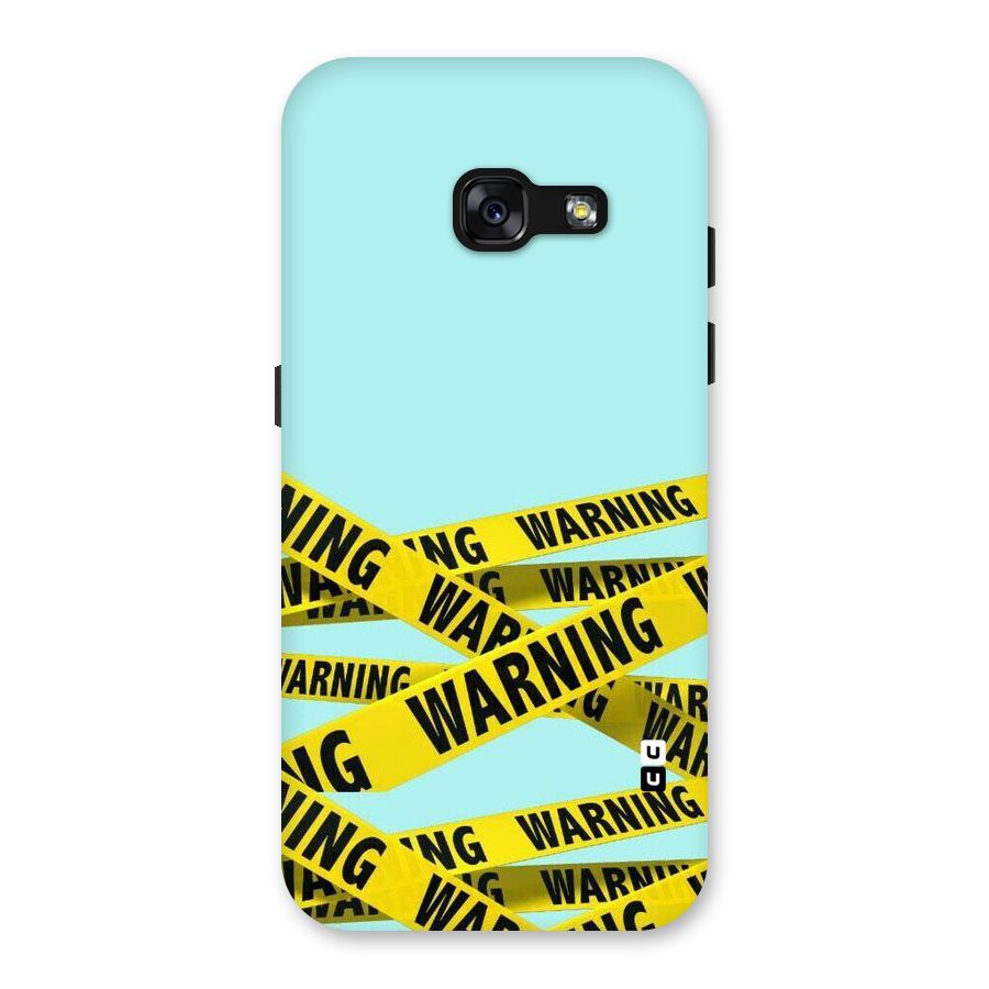 Warning Design Back Case for Galaxy A3 (2017)