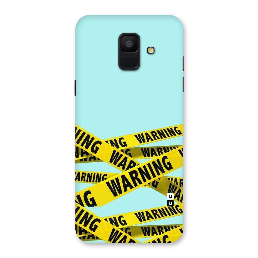 Warning Design Back Case for Galaxy A6 (2018)