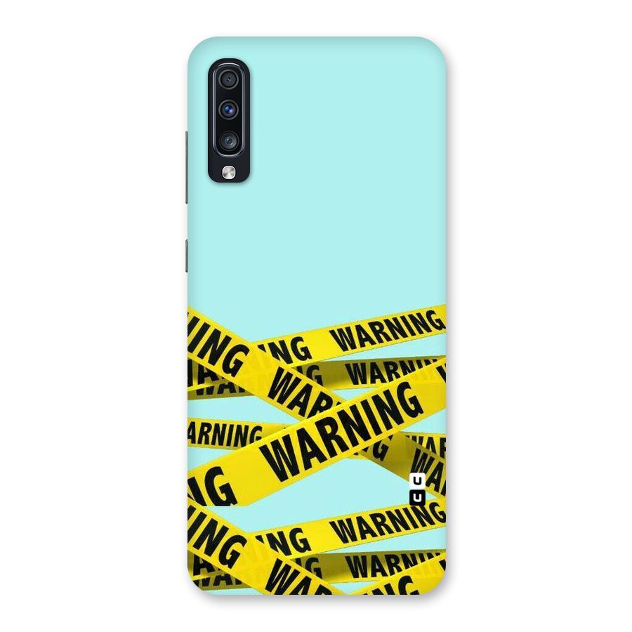 Warning Design Back Case for Galaxy A70